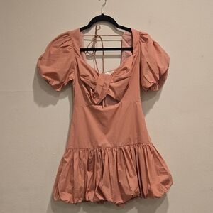 Astr Peach Mini Dress